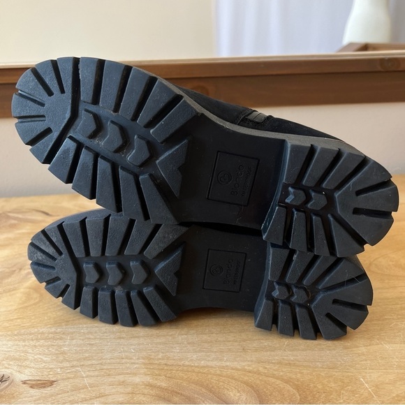 BLONDO DANIKA BLACK NUBUCK BOOTS 7M WATERPROOF ANKLE ZIP LUG SOLE EDGY CASUAL - Picture 13 of 13